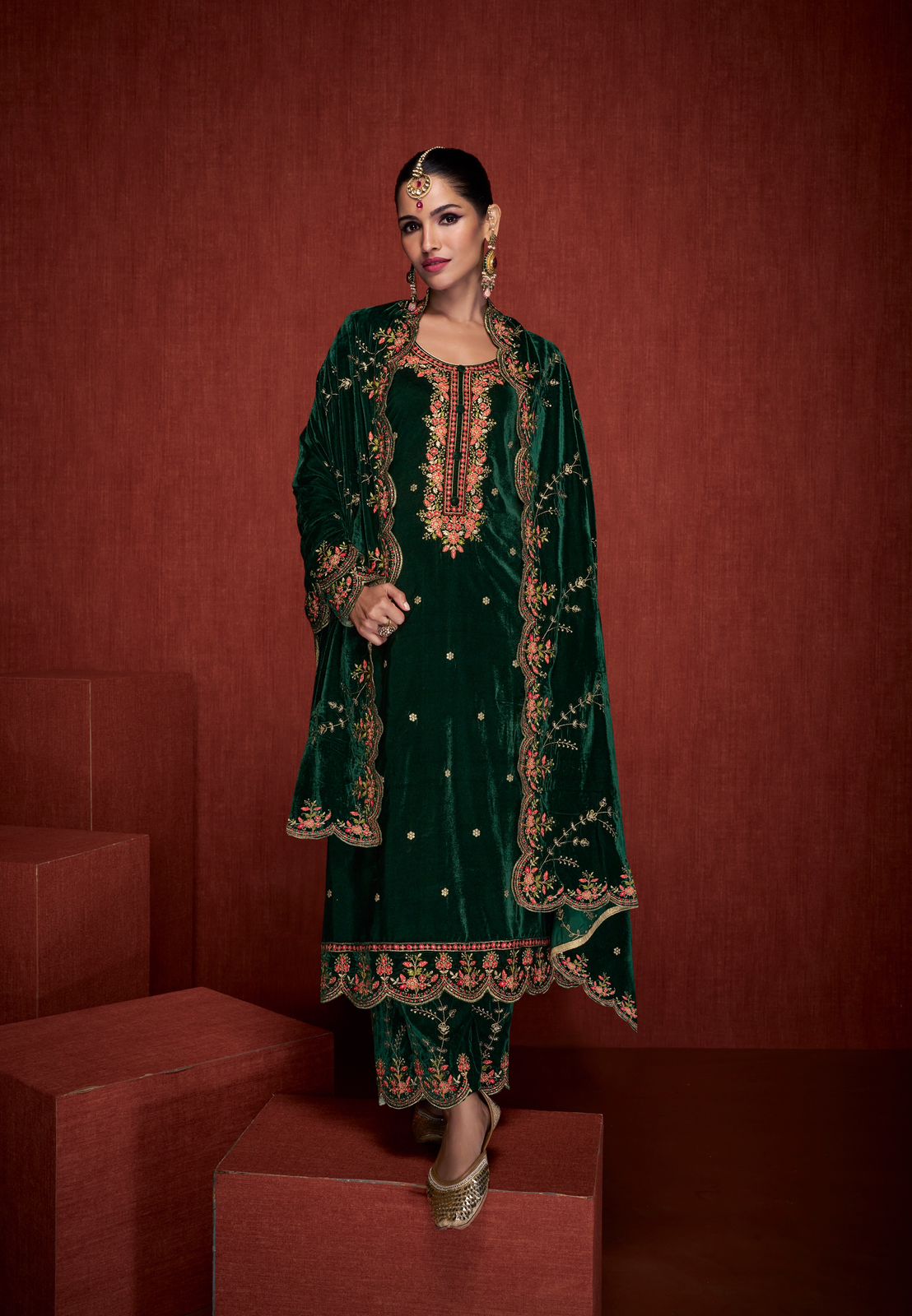 Shalimaar Mumtaz Arts Velvet Suits