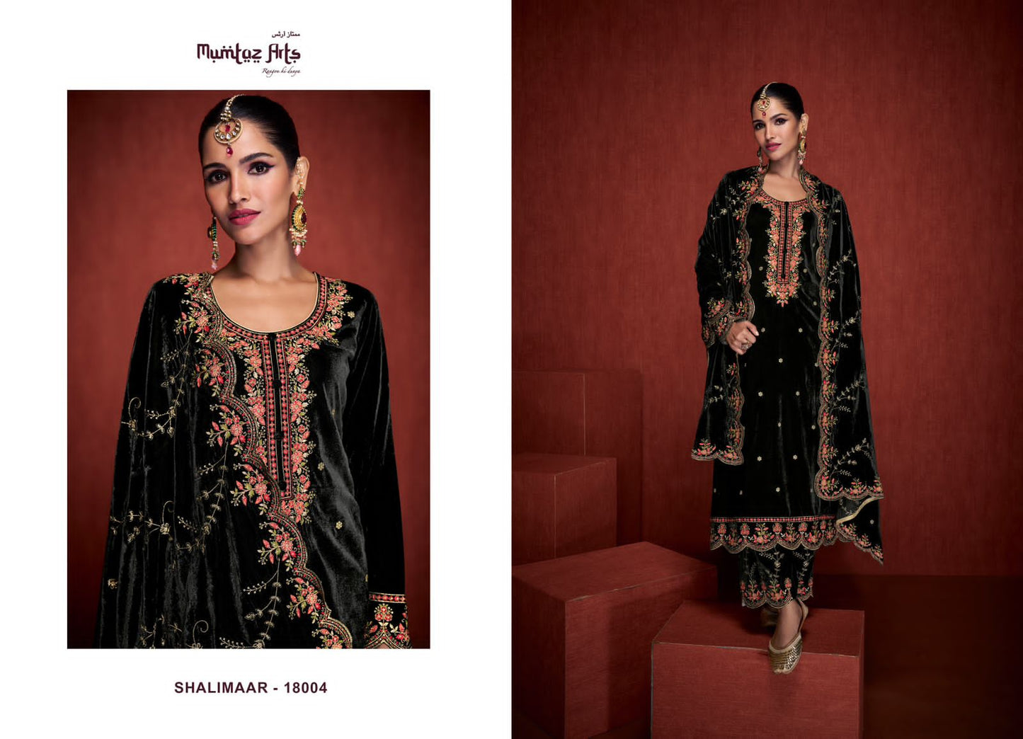 Shalimaar Mumtaz Arts Velvet Suits