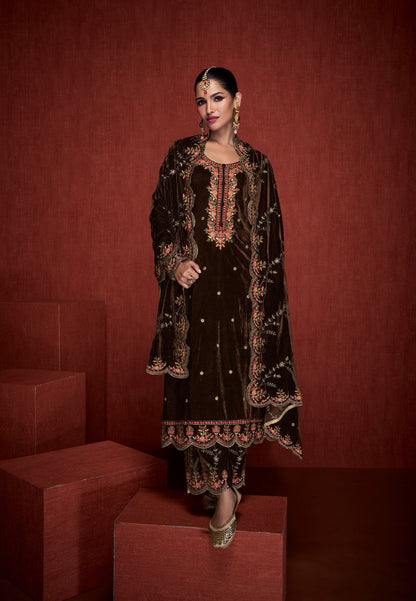 Shalimaar Mumtaz Arts Velvet Suits