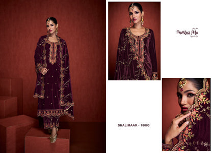 Shalimaar Mumtaz Arts Velvet Suits