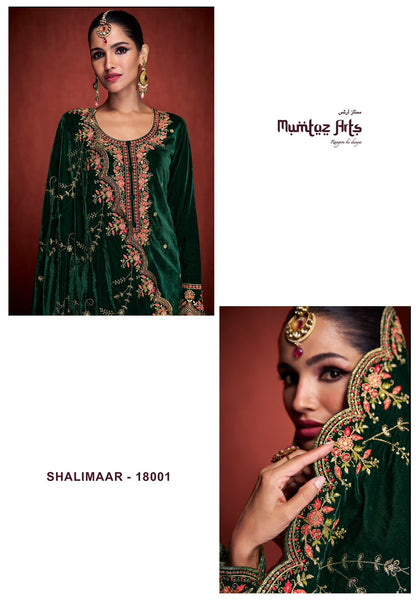 Shalimaar Mumtaz Arts Velvet Suits
