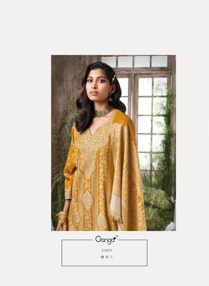 Shamsi Ganga Pashmina Suits