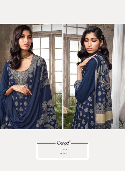 Shamsi Ganga Pashmina Suits