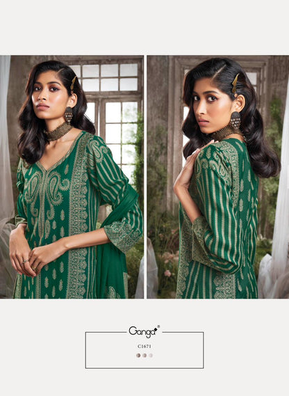 Shamsi Ganga Pashmina Suits