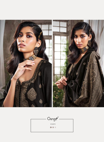 Shamsi Ganga Pashmina Suits