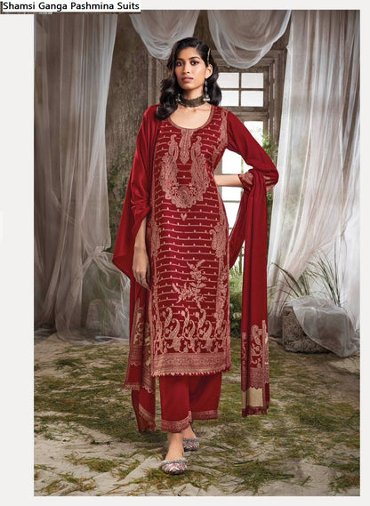 Shamsi Ganga Pashmina Suits