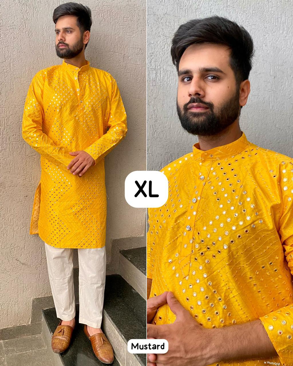 Shandaar Bluehills Silk Mens Kurta Pajama
