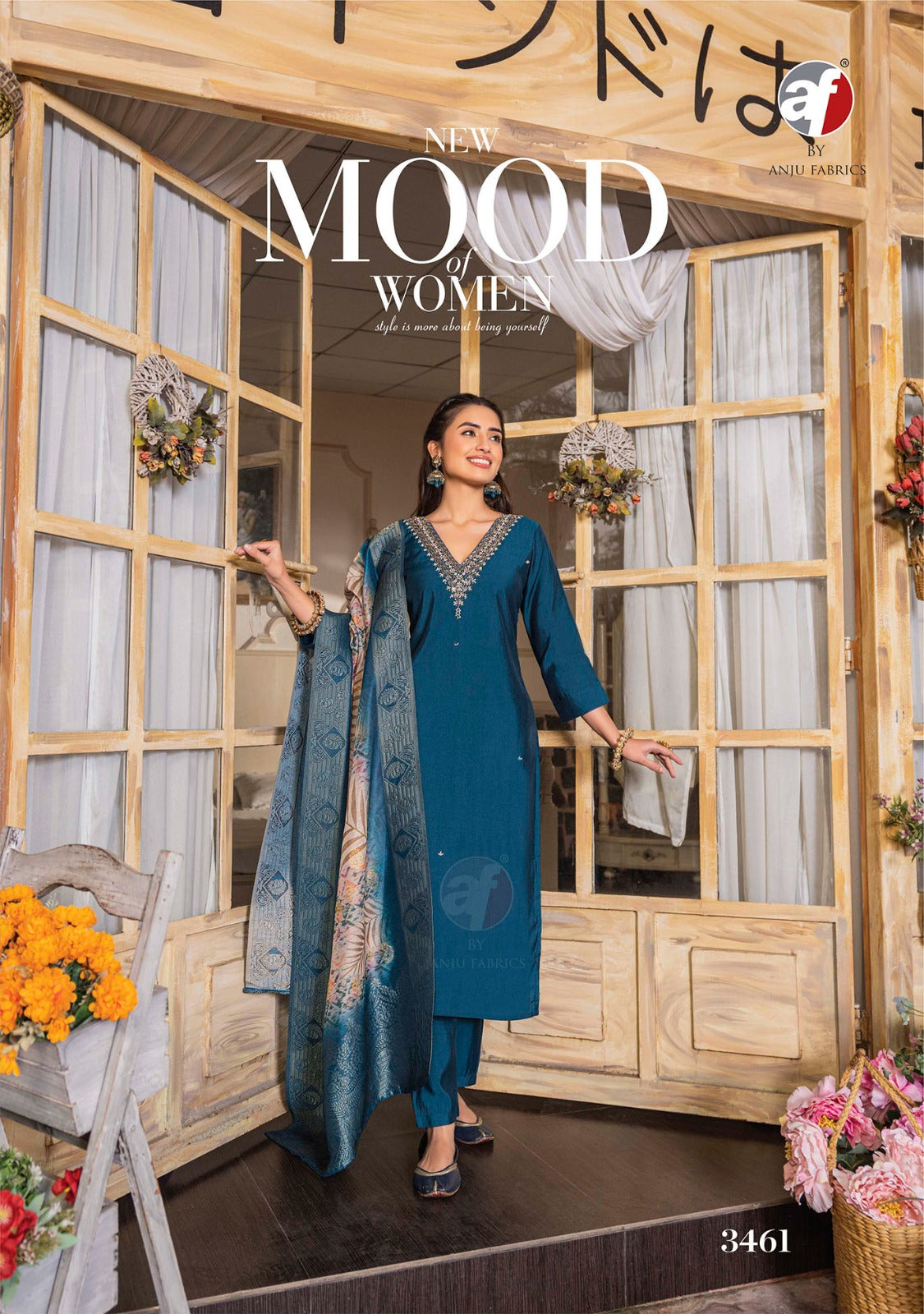 Shararat Vol 5 Af Viscose Modal Readymade Pant Style Suits