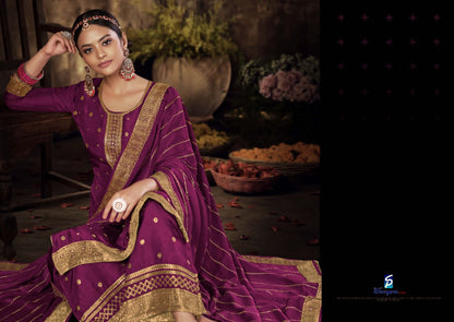 Shaya Sargam Prints Viscose Plazzo Style Suits