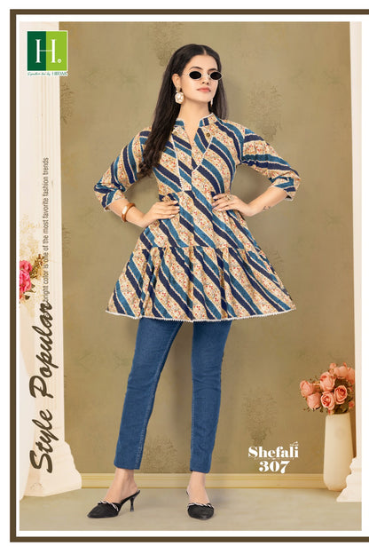 Shefali Vol 3 H Dot Rayon Fancy Tops