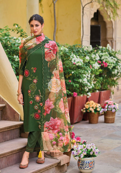 Shehnaaz Kailee Fashion Visocse Silk Readymade Pant Style Suits