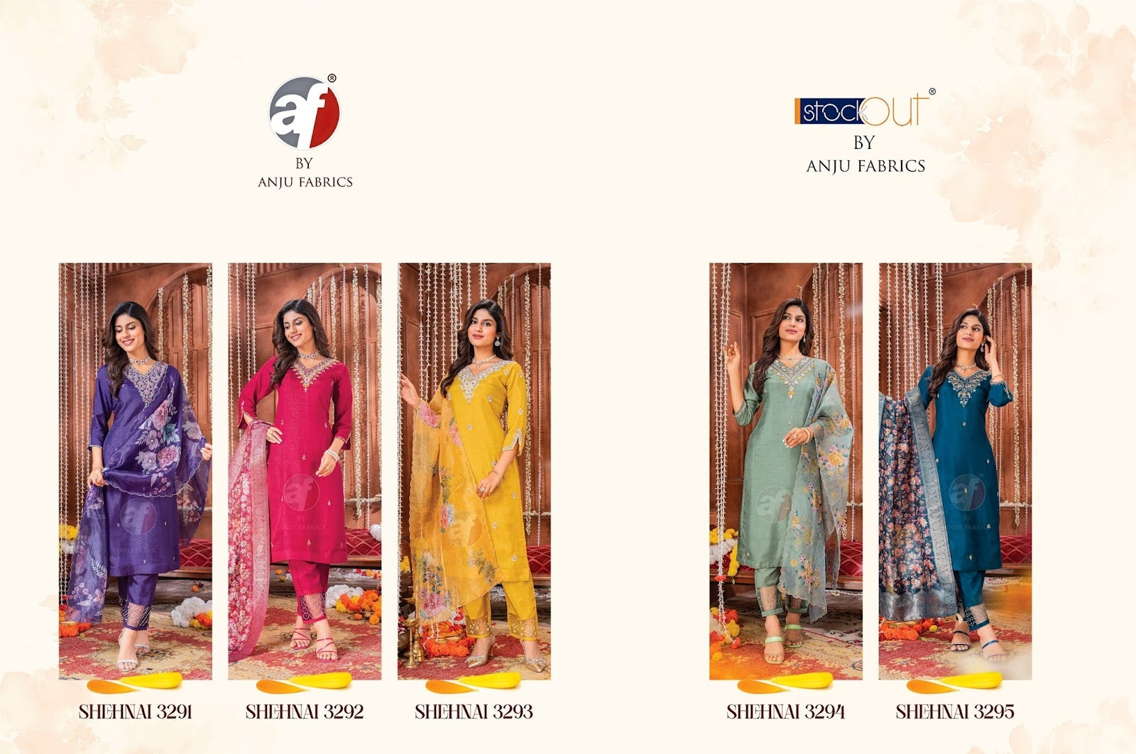 Shehnai Vol 6 Af Dola Silk Readymade Pant Style Suits