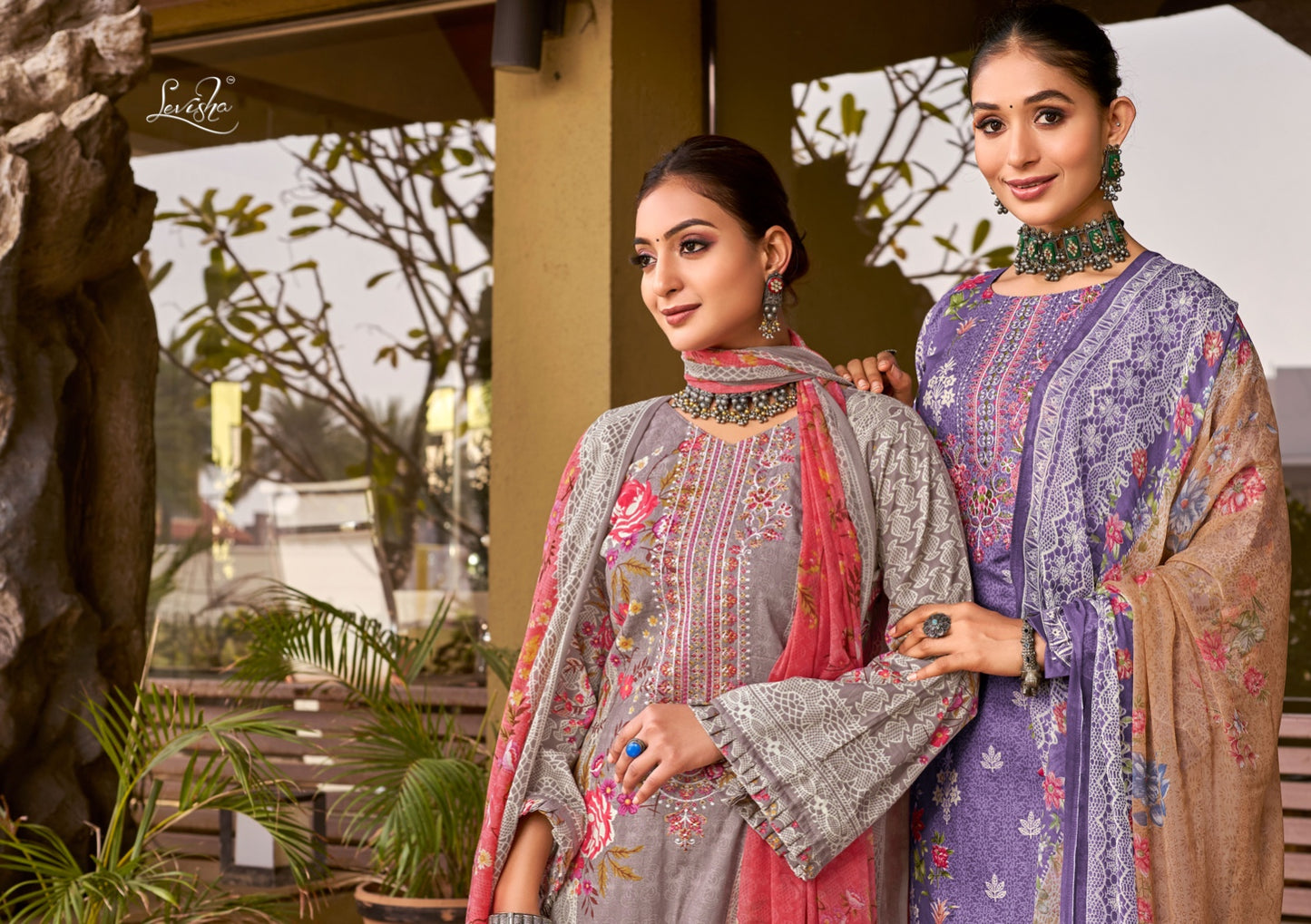Shehnaz Levisha Cambric Cotton Karachi Salwar Suits