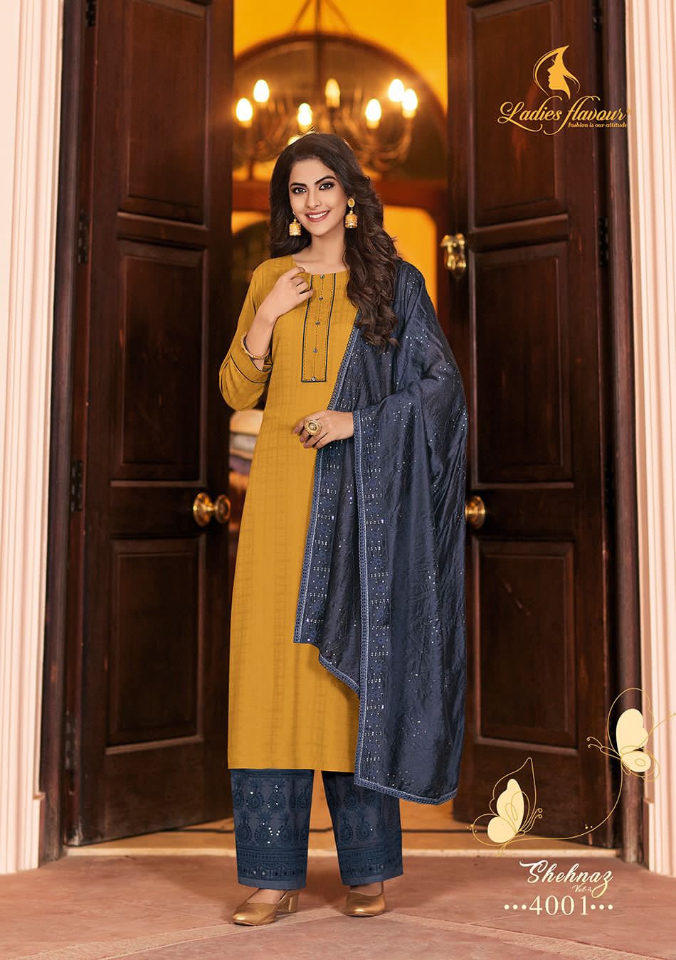 Shehnaz Vol 4 Ladies Flavour Rayon Readymade Plazzo Style Suits