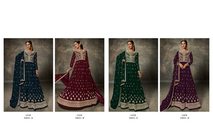 Sheroz Zisa Fox Georgette Readymade Anarkali Suits