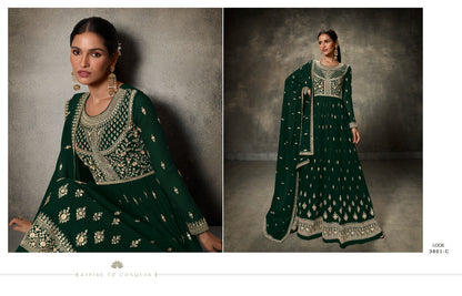 Sheroz Zisa Fox Georgette Readymade Anarkali Suits