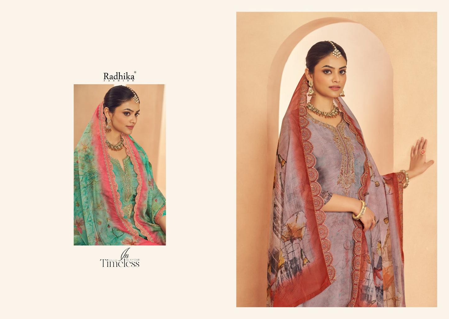 Shezlin Radhika Fashion Organza Pant Style Suits