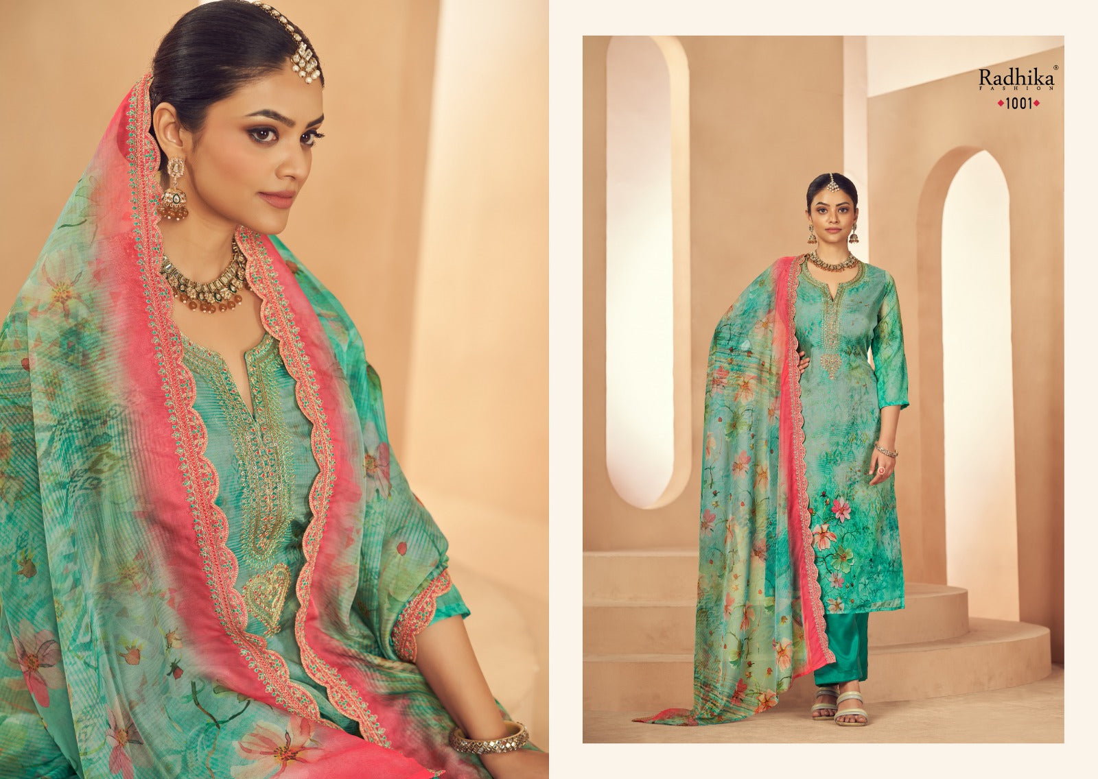 Shezlin Radhika Fashion Organza Pant Style Suits