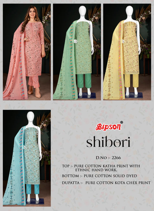 Shibori-2266 Bipson Prints Cotton Pant Style Suits