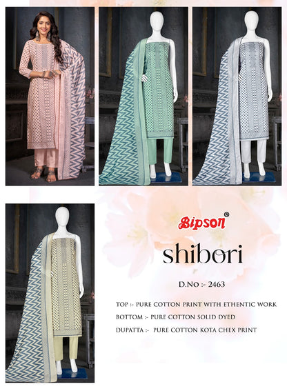 Shibori-2463 Bipson Prints Cotton Pant Style Suits