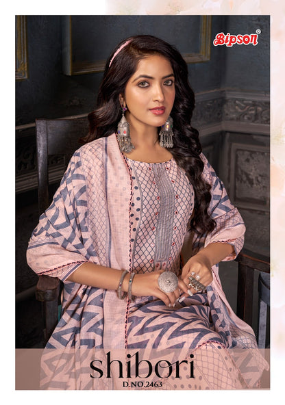 Shibori-2463 Bipson Prints Cotton Pant Style Suits