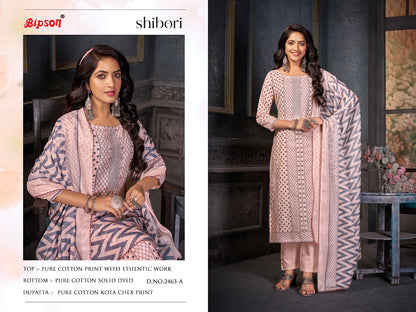 Shibori-2463 Bipson Prints Cotton Pant Style Suits