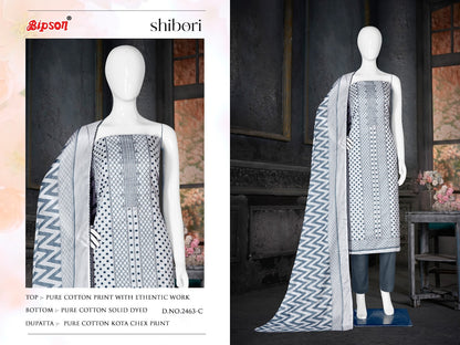 Shibori-2463 Bipson Prints Cotton Pant Style Suits