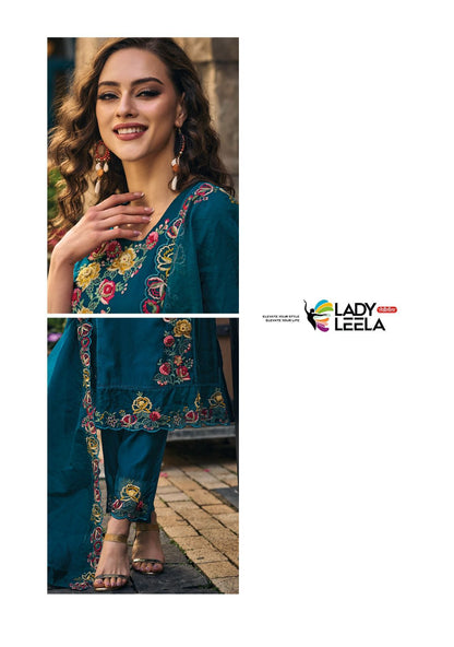 Shiddat Ladyleela Viscose Readymade Pant Style Suits
