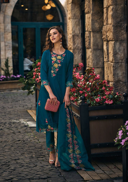 Shiddat Ladyleela Viscose Readymade Pant Style Suits