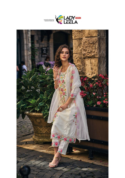 Shiddat Ladyleela Viscose Readymade Pant Style Suits