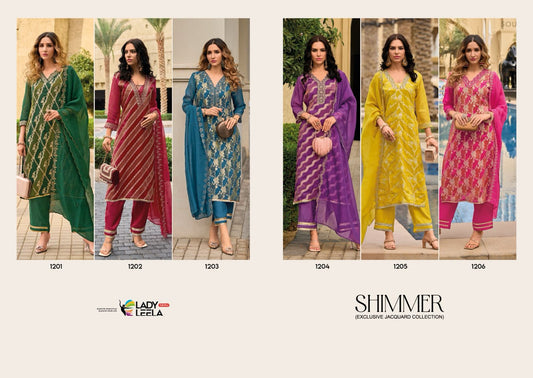 Shimmer Ladyleela Viscose Simmer Readymade Pant Style Suits