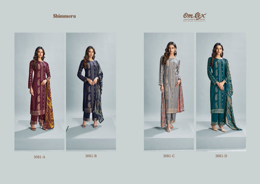 Shimmera Omtex Woven Pashmina Suits