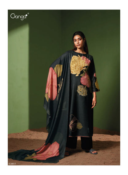 Shining Ganga Wool Pashmina Suits