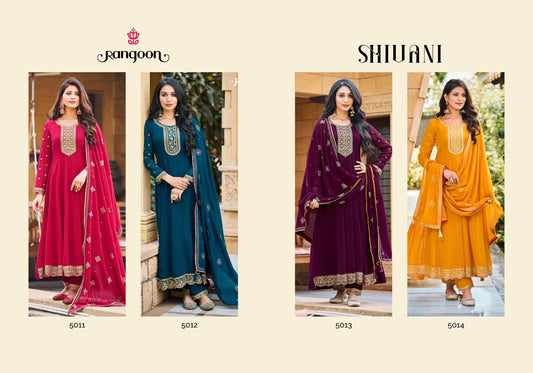 Shivani Rangoon Silk Readymade Pant Style Suits