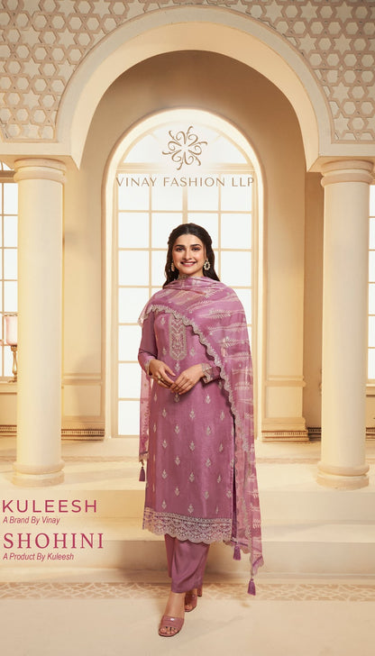 Shohini-Kuleesh Vinay Fashion Llp Dola Silk Pant Style Suits