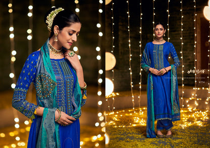 Shravya Jay Vijay Silk Pant Style Suits