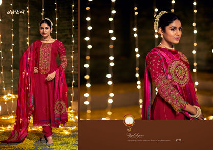 Shravya Jay Vijay Silk Pant Style Suits
