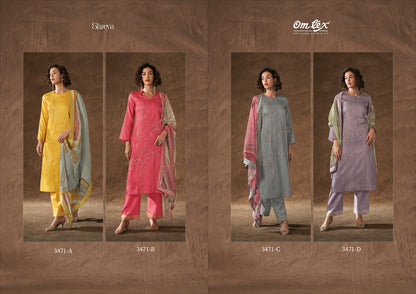 Shreya Omtex Canvas Pant Style Suits