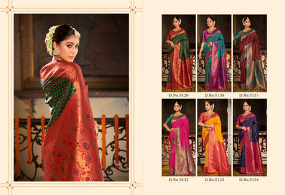 Shringaar Sangam Prints Banarasi Silk Sarees