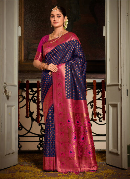 Shringaar Sangam Prints Banarasi Silk Sarees
