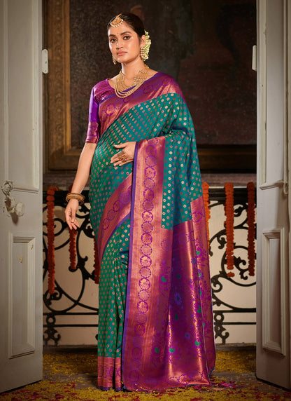 Shringaar Sangam Prints Banarasi Silk Sarees