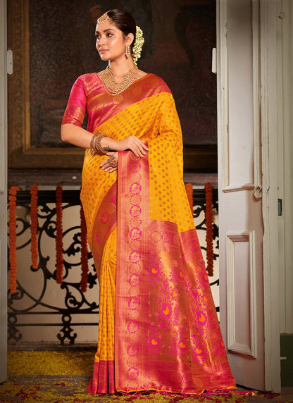 Shringaar Sangam Prints Banarasi Silk Sarees