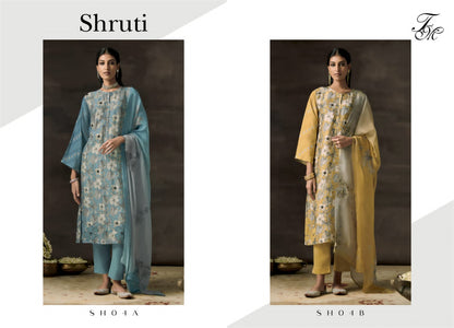 Shruti-Sh04 Tm Raw Silk Pant Style Suits