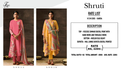 Shruti Sho3-Ab Tm Viscose Pant Style Suits