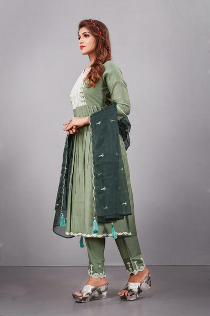 Shyna Jivora Organza Readymade Pant Style Suits