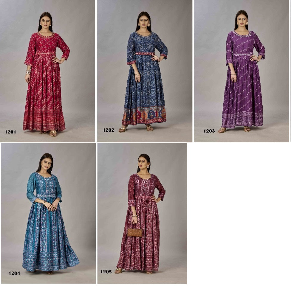 Sia Jivora Muslin Silk One Piece Gown