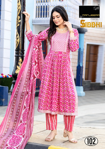 Siddhi Manjeera Two Tone Readymade Pant Style Suits