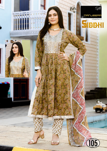 Siddhi Manjeera Two Tone Readymade Pant Style Suits