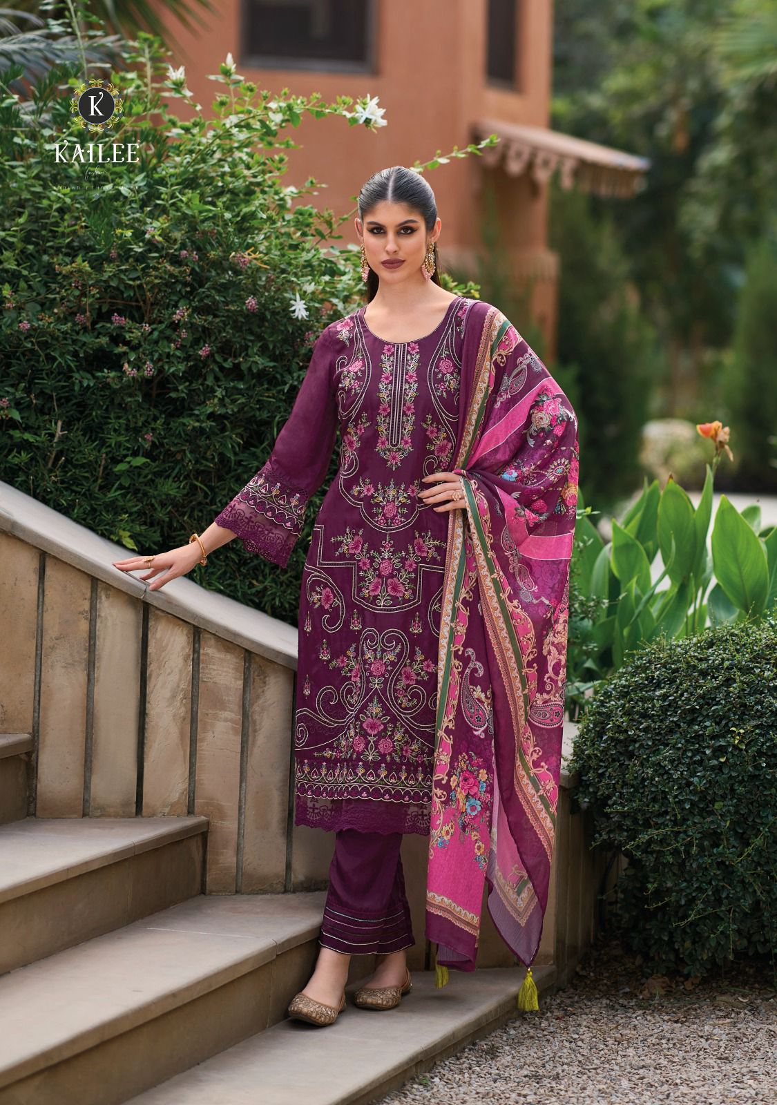 Sifaara Kailee Fashion Viscose Muslin Readymade Pant Style Suits