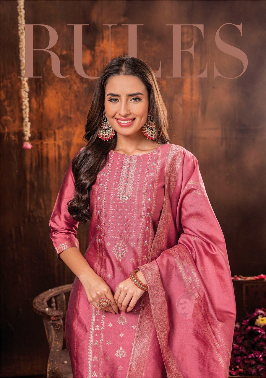 Silk Affair Vol 2 Af Banarasi Silk Readymade Pant Style Suits